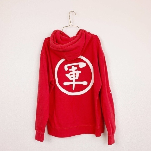 JAKE Paul Paulers Now & Forever Red White Drawstring Hoodie Sweatshirt Medium - Picture 5 of 5